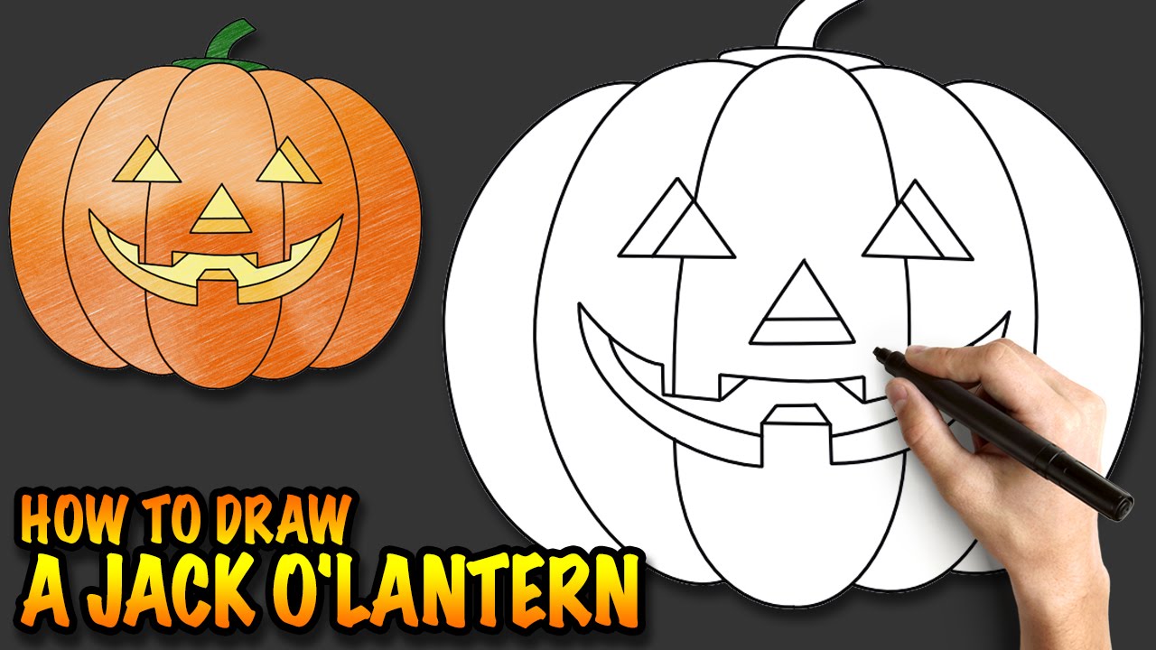 1280x720 How To Draw A Jack O'Lantern