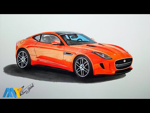 480x360 Jaguar F Type (Car Drawing)
