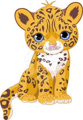 277x400 Cartoons Of Animals Sitting Clip Art Cute Jaguar Cub Cartoons