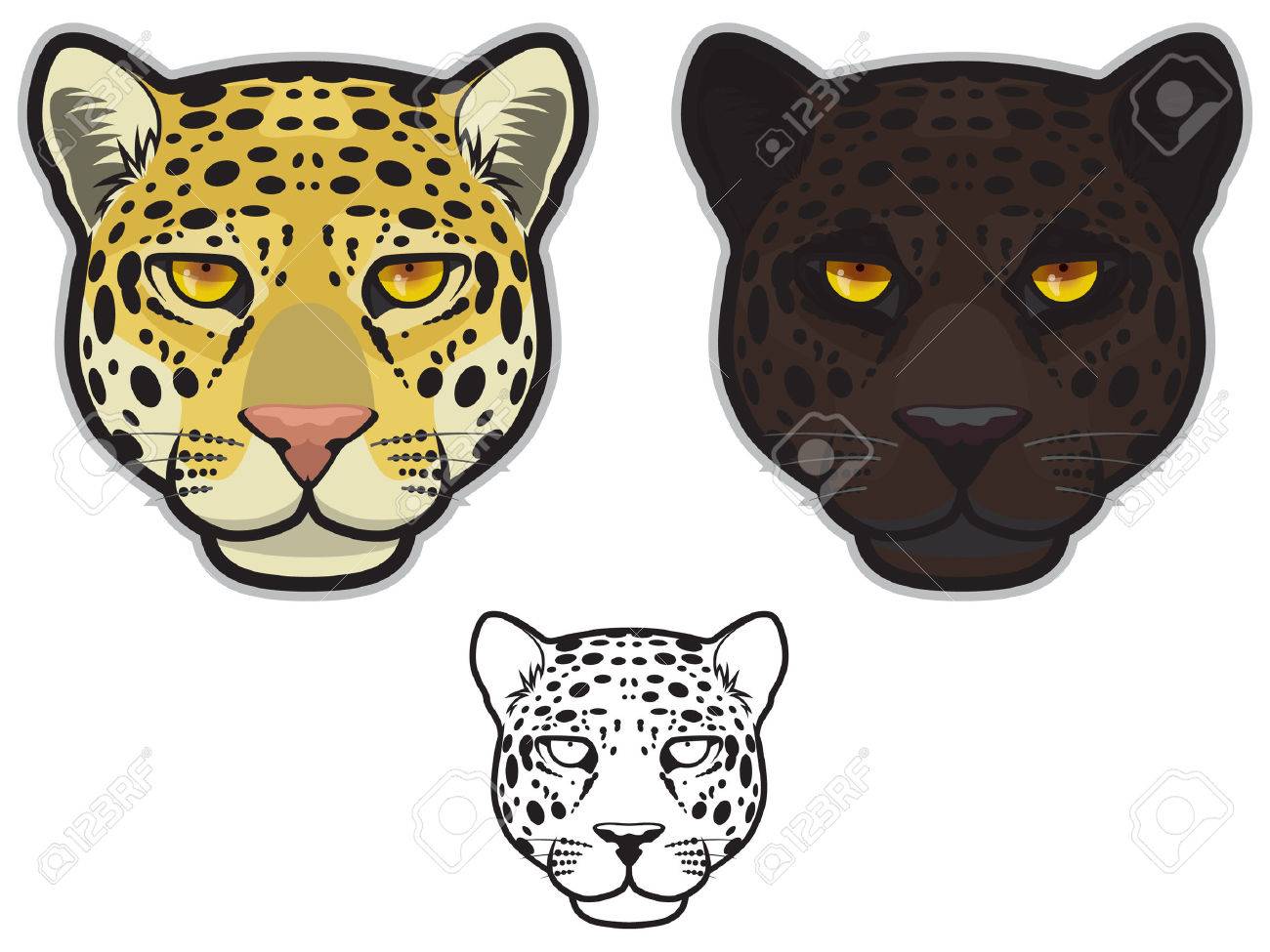 1300x975 Jaguar Face Royalty Free Cliparts, Vectors, And Stock Illustration