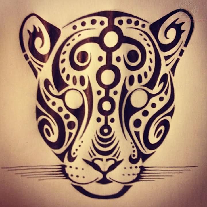 720x720 Jaguar Face Tattoo Design Tattoos Face Tattoos