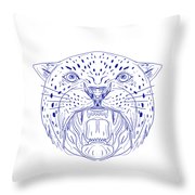 180x180 Angry Jaguar Head Drawing Digital Art By Aloysius Patrimonio