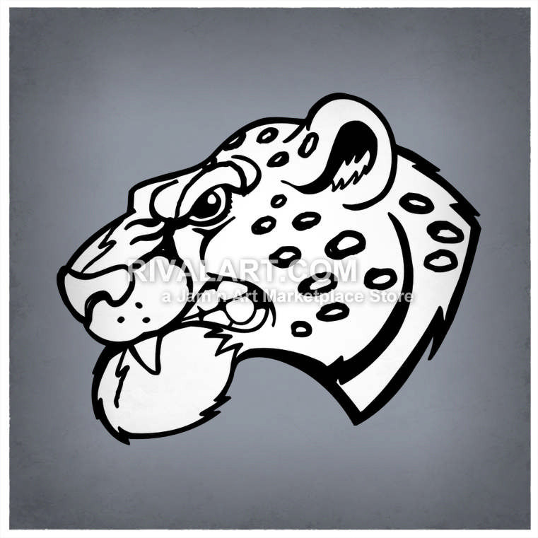 761x761 Jaguar Head Side View