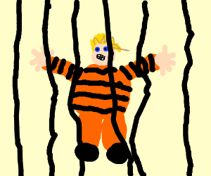 300x250 Fat Kid In Jail Cell (Drawing By Tru Bella)
