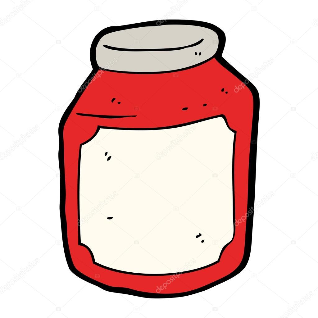 1024x1024 Drawing Of A Jar Of Jam Stock Vector Lineartestpilot