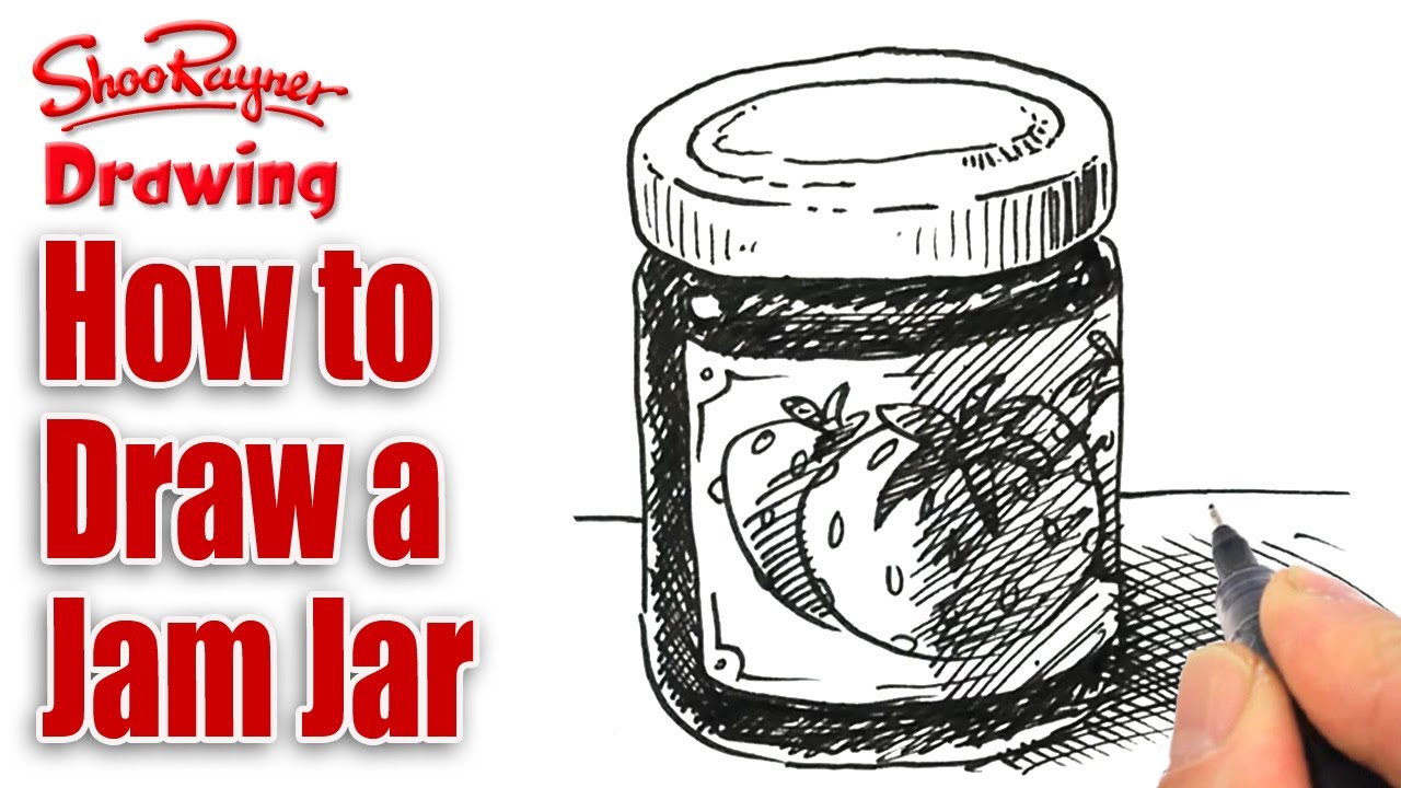 1280x720 How To Draw A Jam Jar