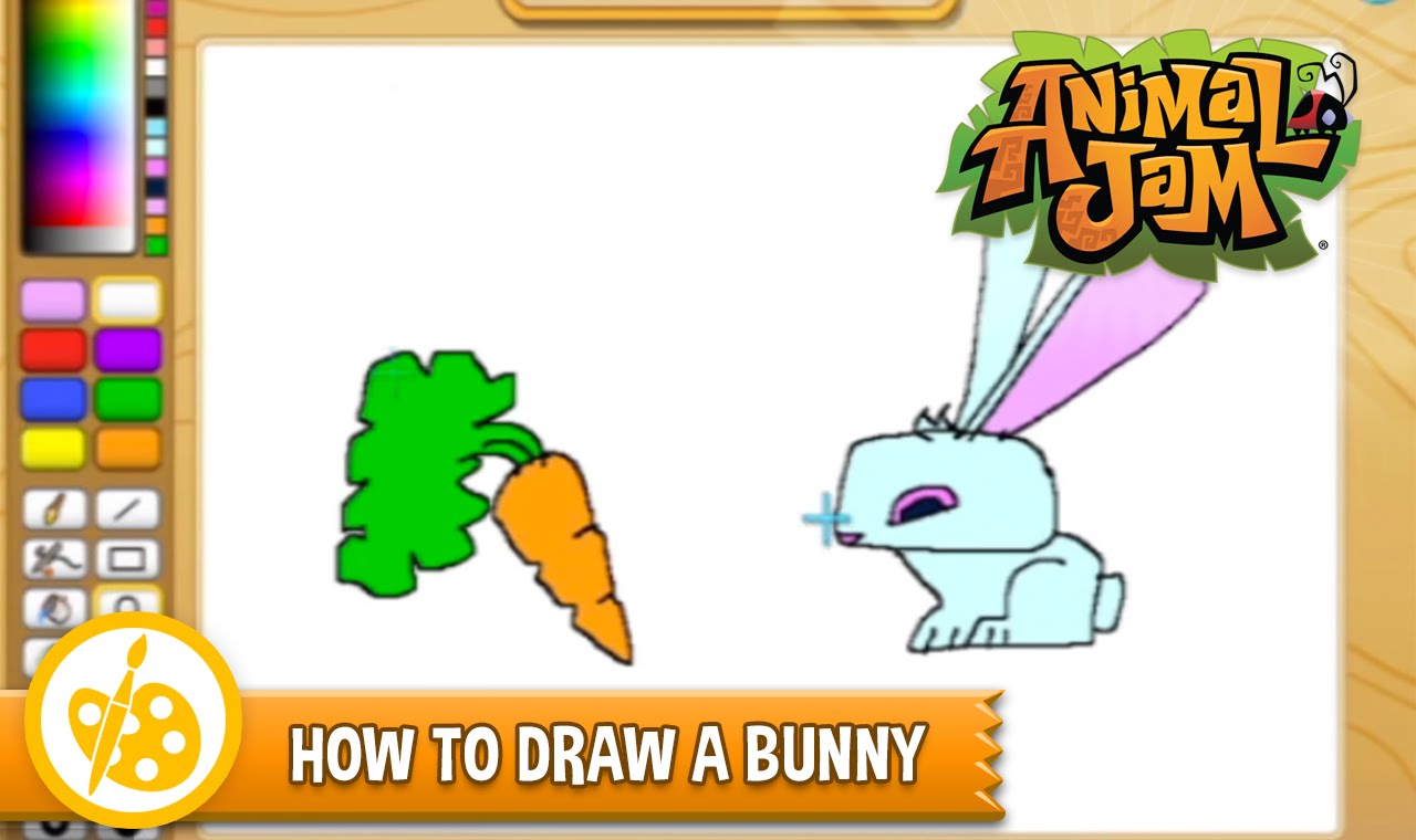 1280x760 Sketch Jam! Learn How To Draw A Bunny From Animal Jam! Sketch