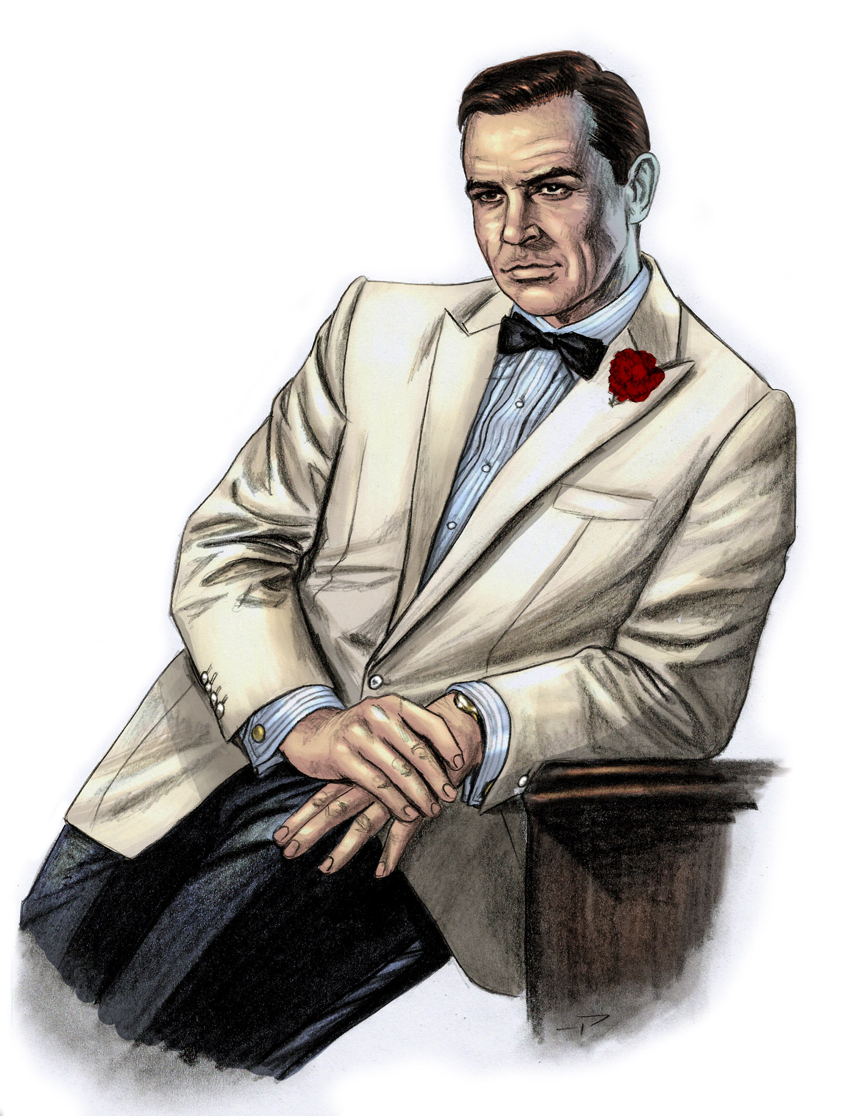 James Bond Drawing at GetDrawings | Free download