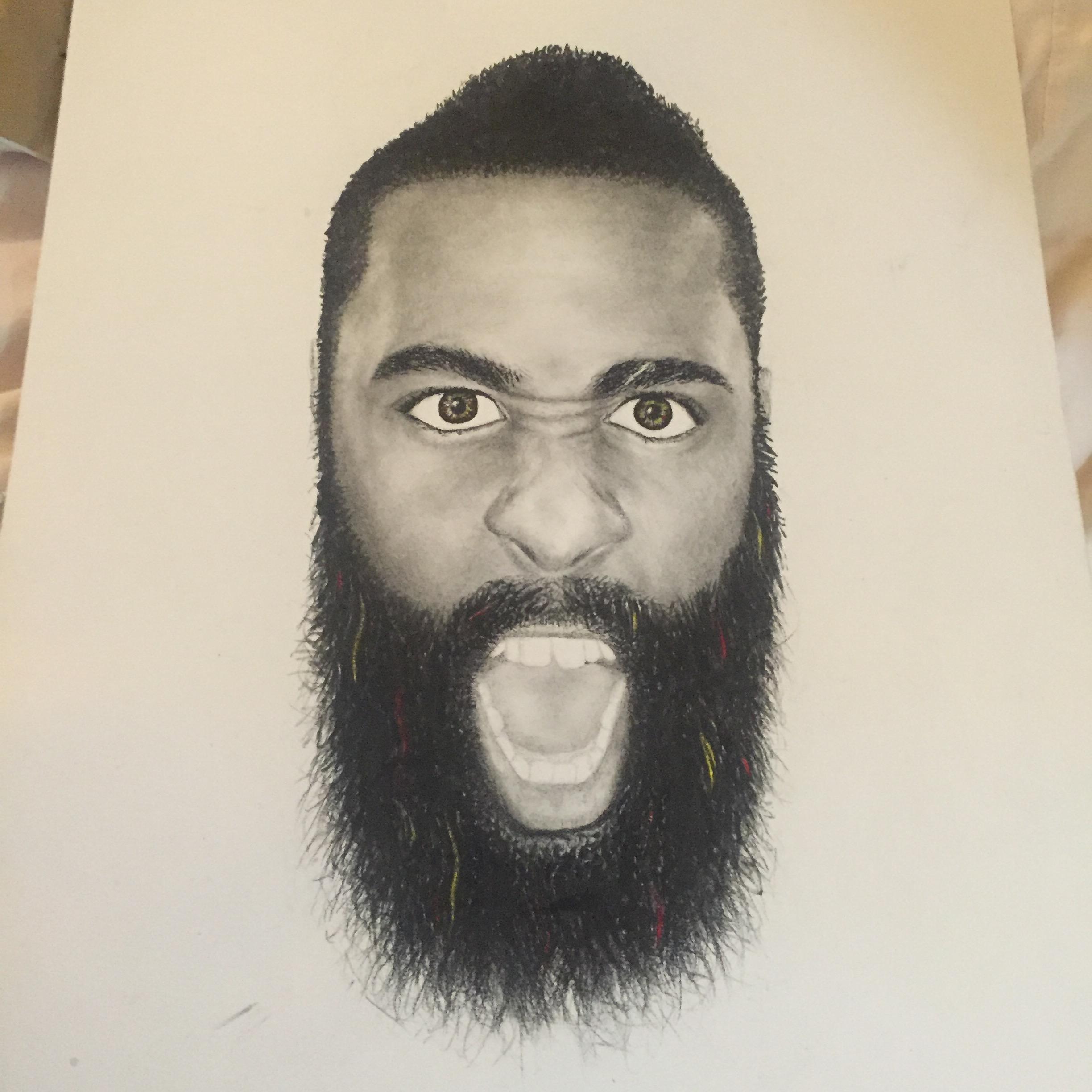 2448x2448 Drawing Of James Harden