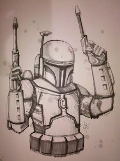 239x320 Jango Fett Drawing This Guy's Book That Had A Ton Of Really