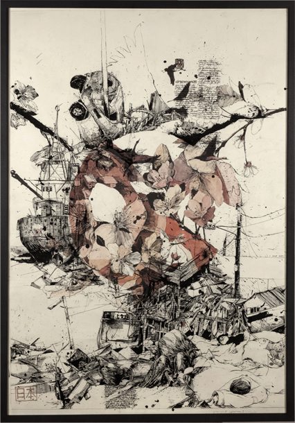 426x610 Disaster In Japan Through Two Drawings Simon Prades