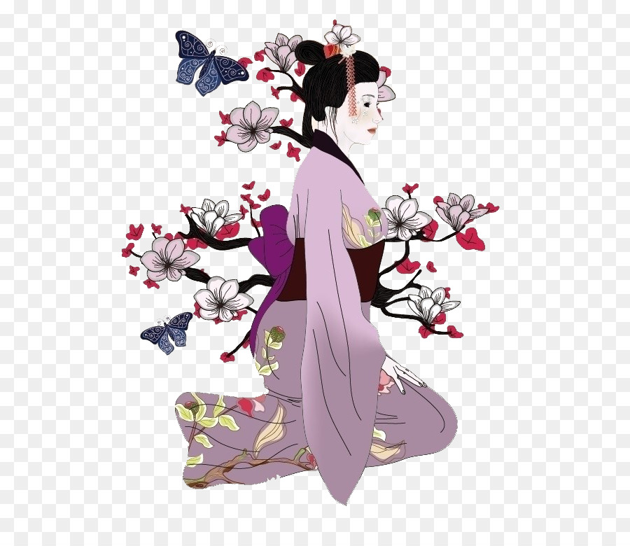 900x780 Japan Geisha Drawing Illustration