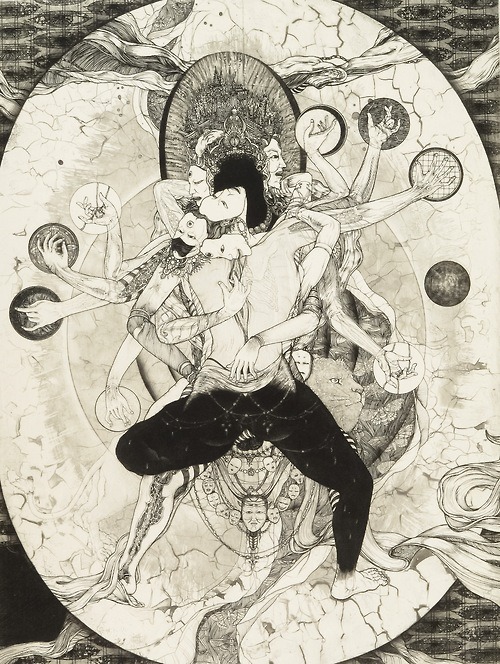 500x664 Drawing Art Japan Japanese Creepy Weird Wtf Eye Dark Artist