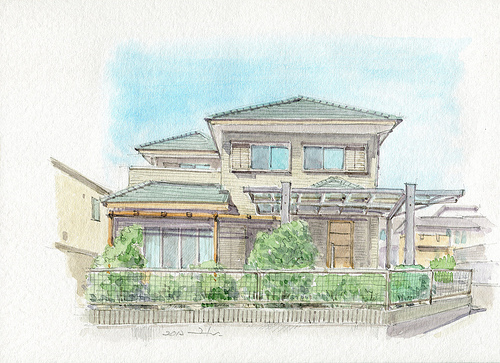 500x363 The World Sketcher Mr. M's House In Japan