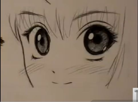 483x360 How To Draw Manga Eyes (Two Ways) 7 Steps