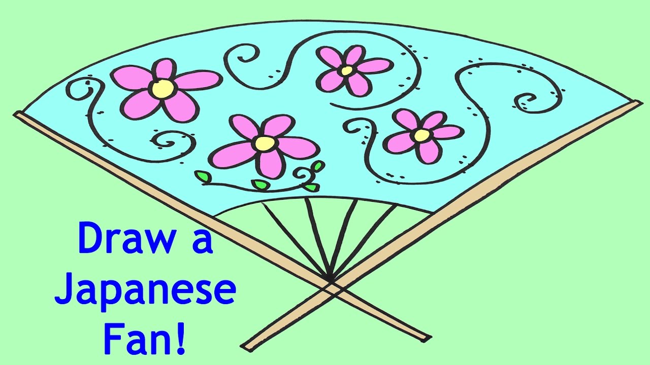 1280x720 How To Draw A Fan Step By Step Drawing Lesson For Beginners