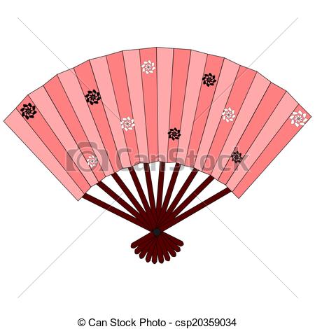 450x470 Pink Japanese Hand Fan With Flowers. Pink Japanese Hand Fan