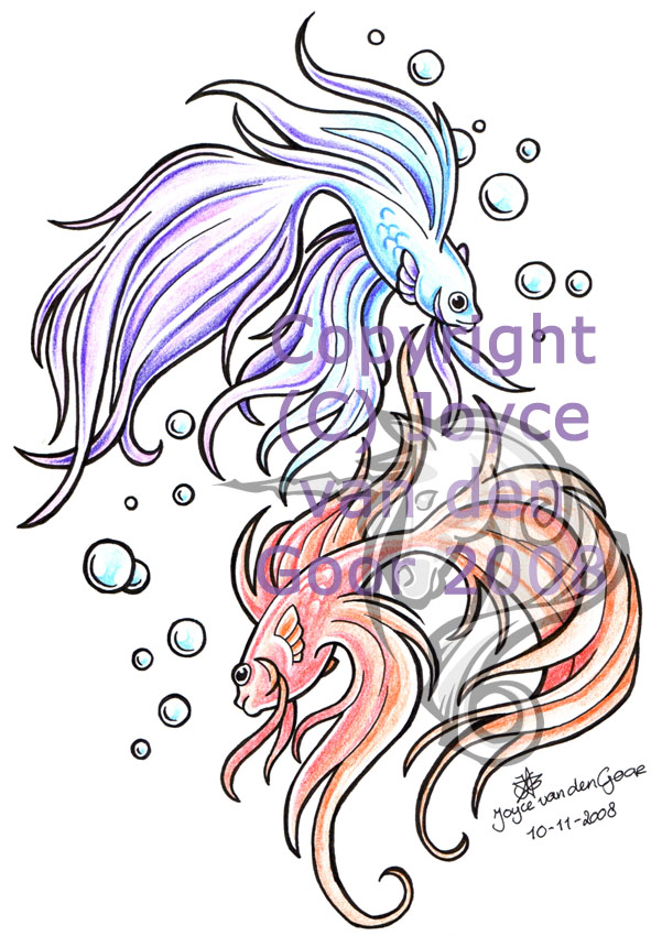 601x860 Japanese Fighting Fish By Pretzlcosplay