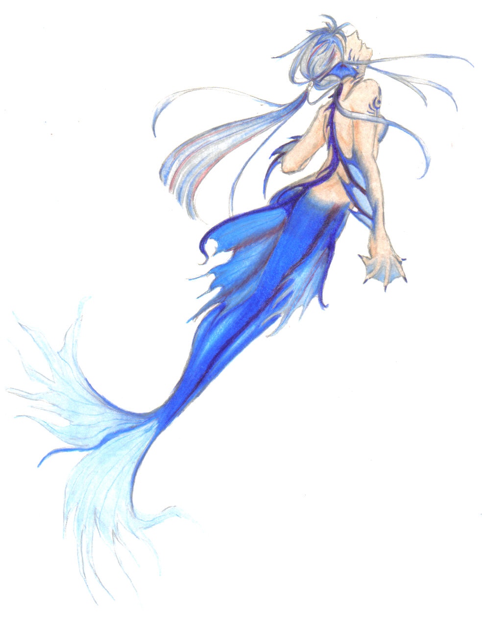 984x1278 Fighting Fish Mermaid By Deliciouslydemonic