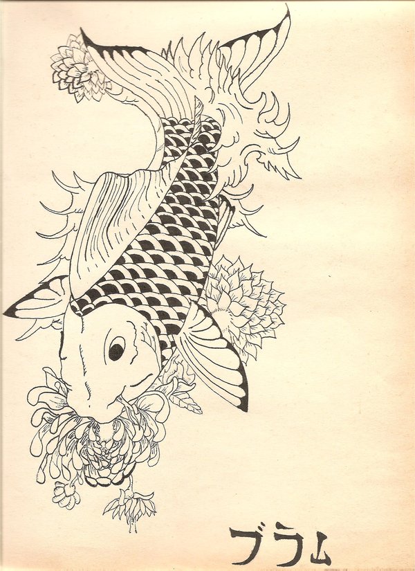 600x825 Japanese Koi Fish By Sweetpandemoniumx19