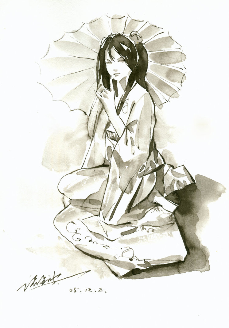 746x1070 Japanese Girl By Zhuzhu