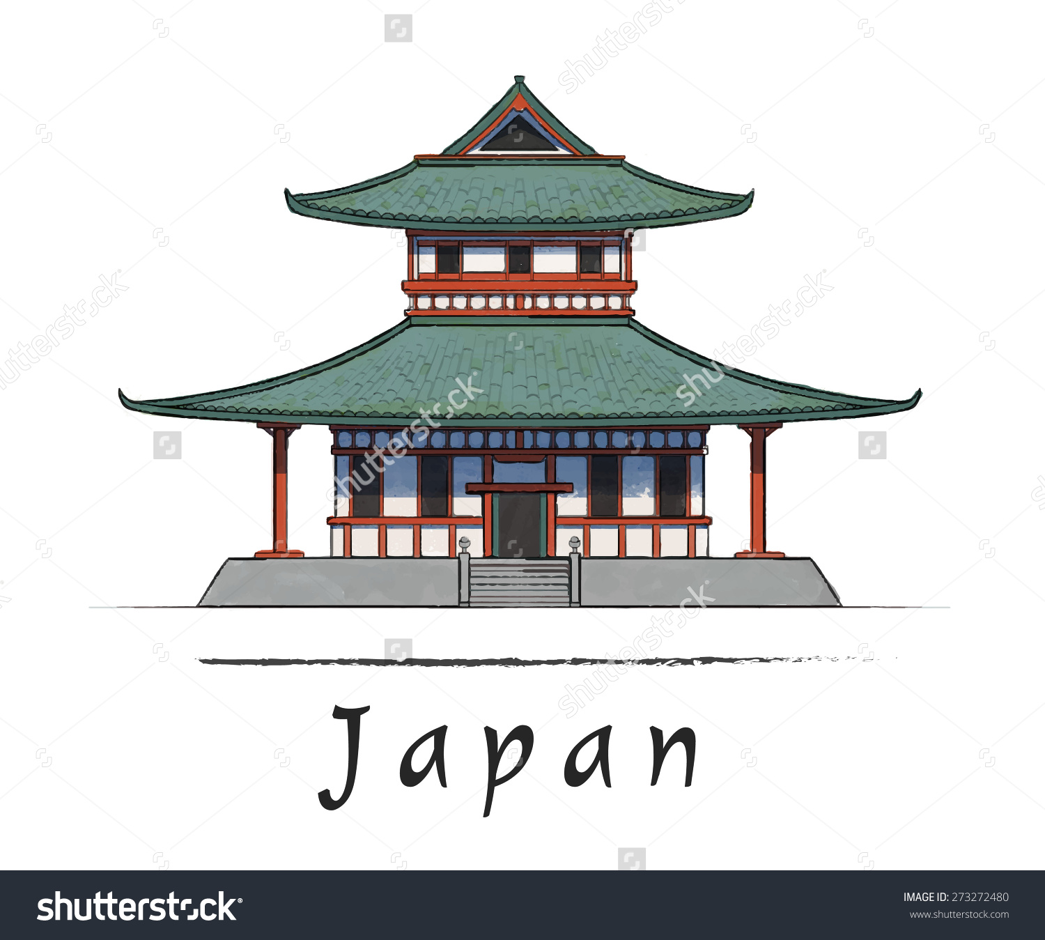 How To Draw A Japanese House Step By Step - House Spots