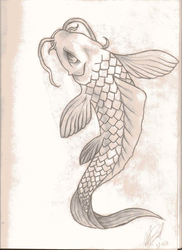 764x1046 Koi Fish By Omgzombieunicorns
