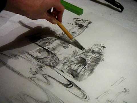 480x360 Painting Mountains Japanese Brush Painting