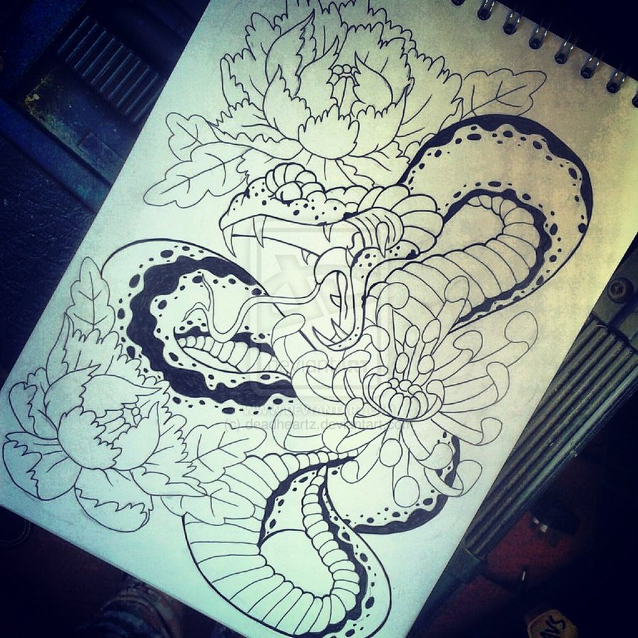 894x894 Traditional Japanese Snake Tattoo Designs Japanese Snake By