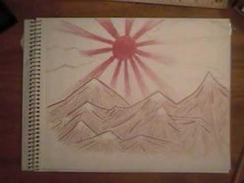 480x360 Speed Drawing The Rising Sun