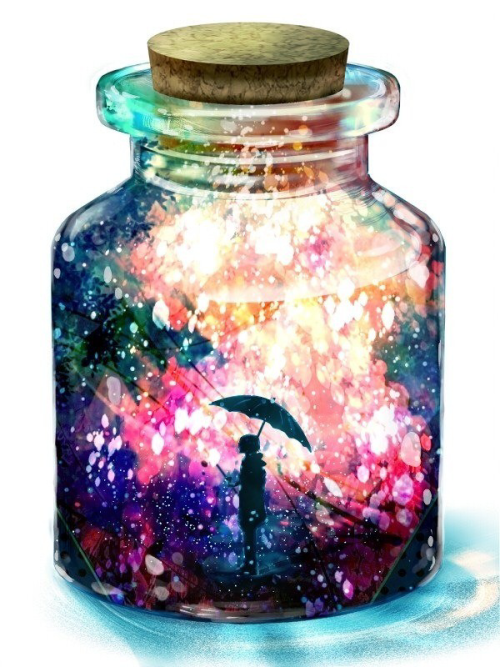 500x667 Glass Jar Drawing Tumblr