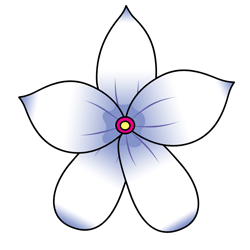 250x250 Cartoon Jasmine Flower Drawing