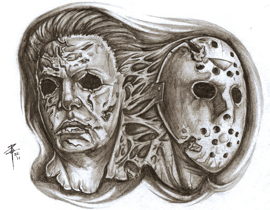 Jason Voorhees Drawing at GetDrawings | Free download