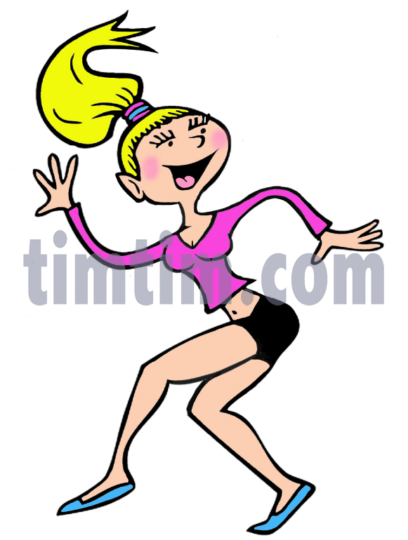 581x770 Free Drawing Of A Chorus Girl 2 From The Category Dance