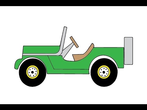 480x360 How To Draw A Jeep Car Easy Step By Step