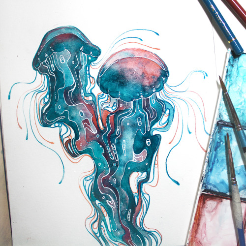 500x500 Jellyfish Sketch Tumblr