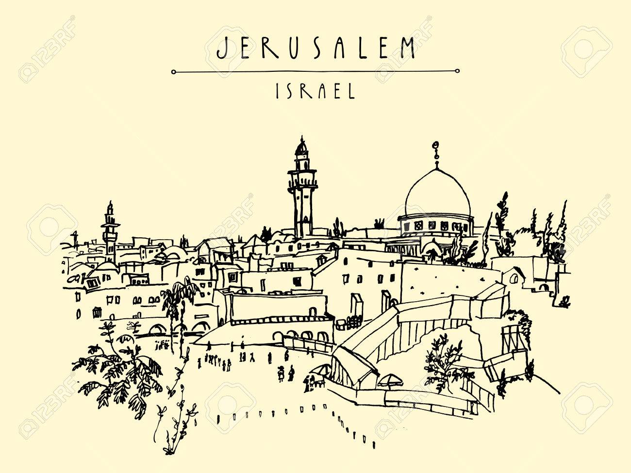 Jerusalem Drawing at GetDrawings | Free download