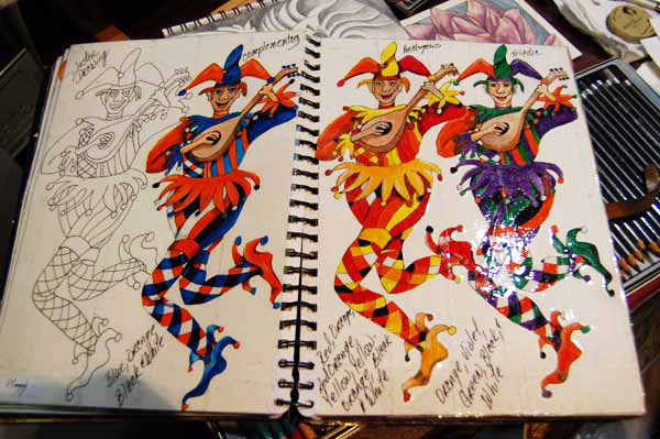 600x399 Karin Weindorff's Colorful Sketch Book Artsmudge