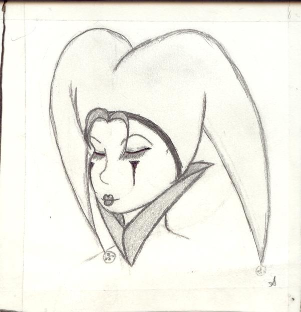 601x624 Jester Drawing By Fish Delirium