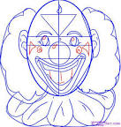 137x144 Jester Face Drawing