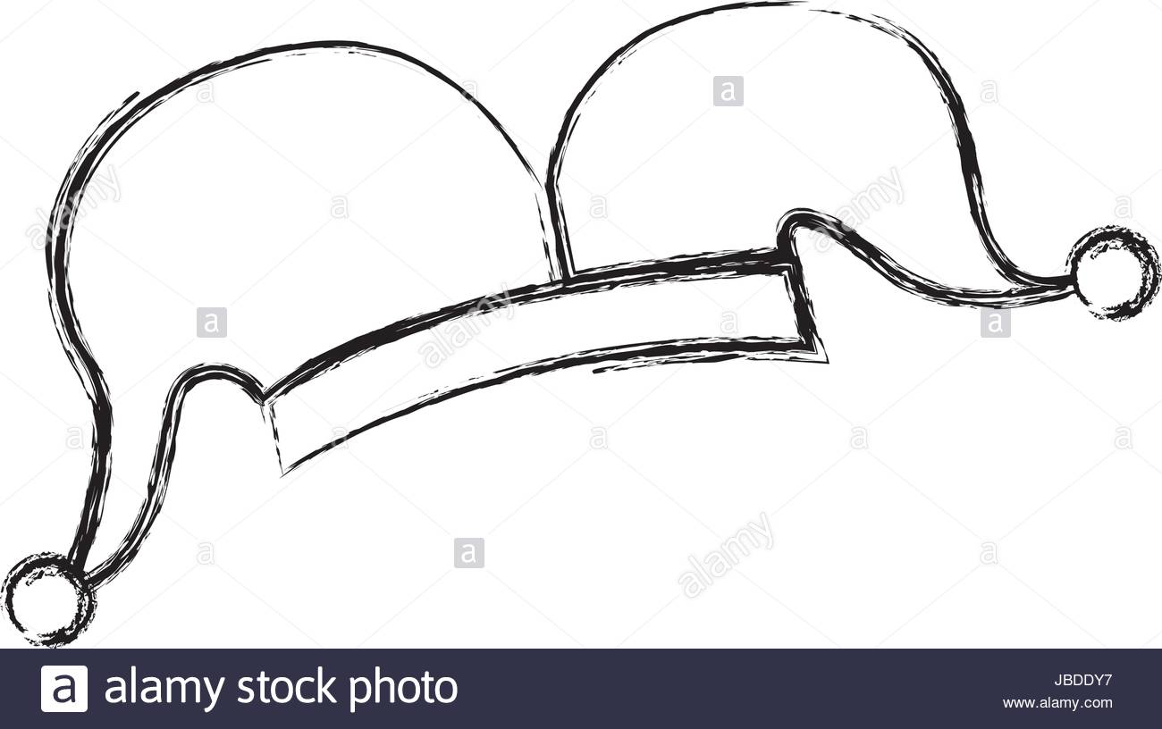 1300x816 Sketch Draw Jester Hat Stock Vector Art Amp Illustration, Vector
