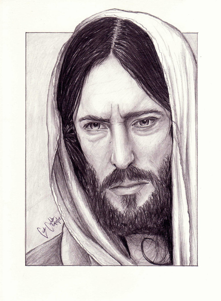 Jesus Christ Face Drawing at GetDrawings | Free download