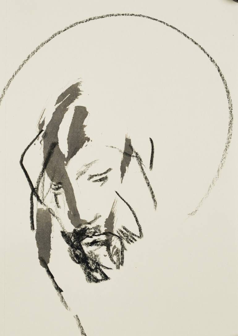 770x1087 Saatchi Art Jesus Christ Drawing By Luc Freymanc