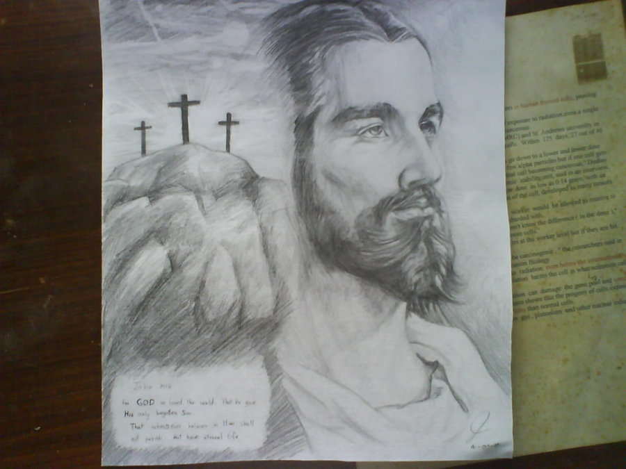 900x675 Drawing Jesus Christ By Coolboysent