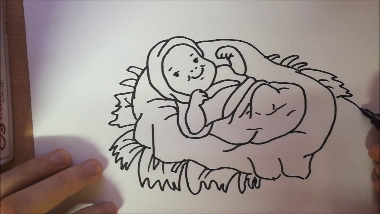 1280x720 How To Draw Cute Baby Jesus