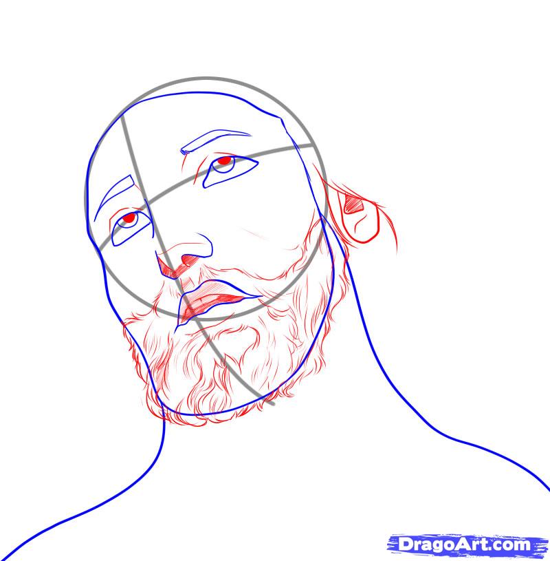 800x815 How To Draw Jesus Step 4 Step Dawn, Religion