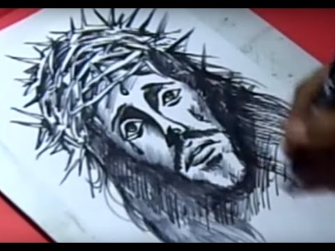 480x360 How To Jesus Christ Drawing For Kids Step By Step