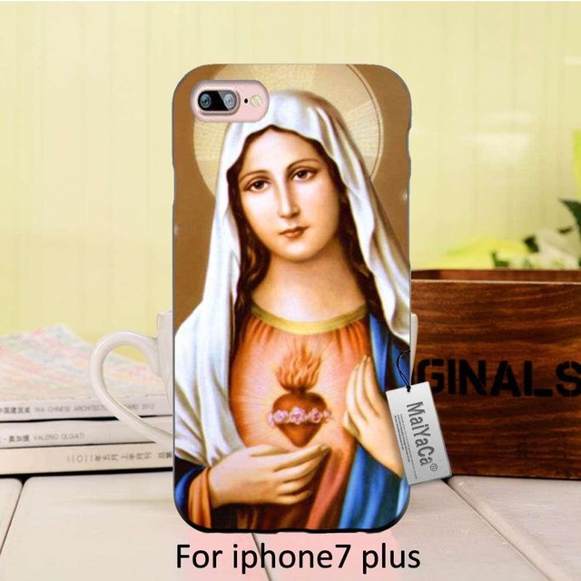 640x640 Maiyaca Bless Virgin Mary Baby Jesus Printing Drawing Phone Cover