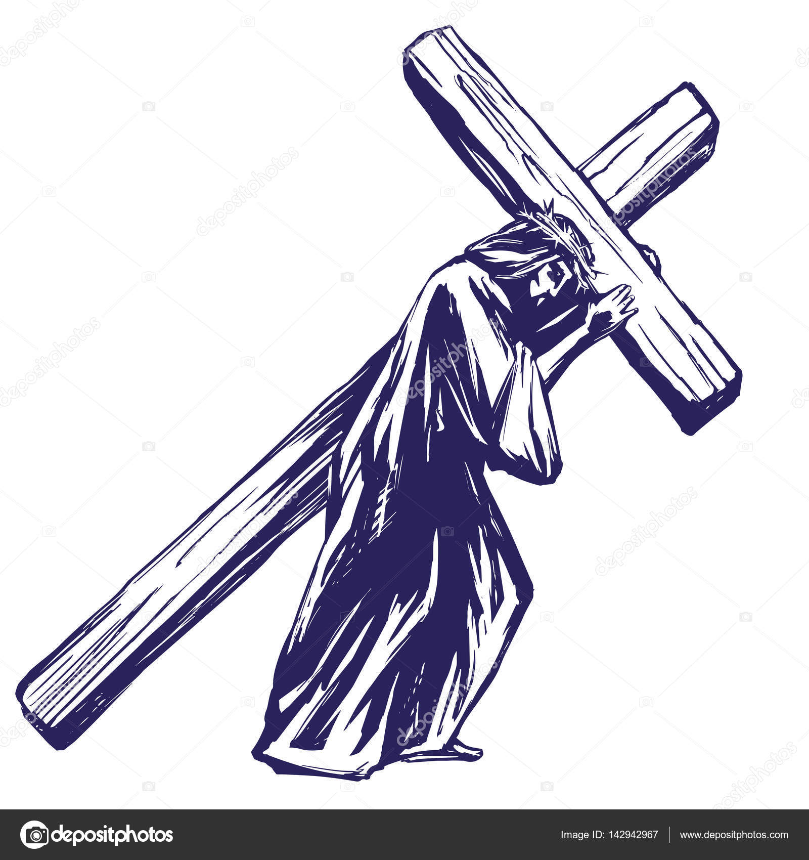 1600x1700 Jesus Christ, Son Of God Carries The Cross Before The Crucifixion