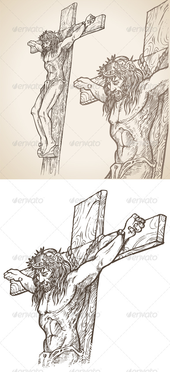 590x1290 Jesus Hand Drawn By Doomko Graphicriver